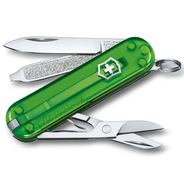 Nůž Victorinox Classic SD Transparent Colors Green Tea 0.6223.T41G