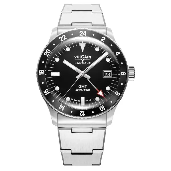 Vulcain Skindiver GMT - Black Luminova Beige