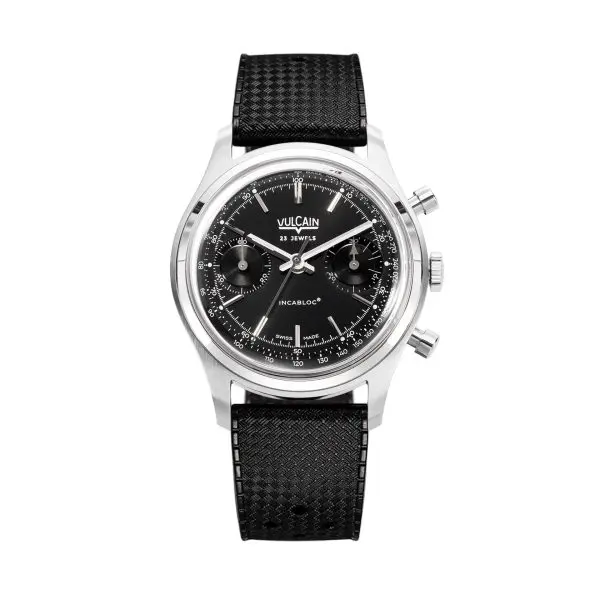 Vulcain Chronograph 70's - Black - Rubber