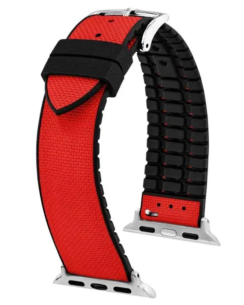 Řemínek Hirsch Arne pro Apple Watch - červený