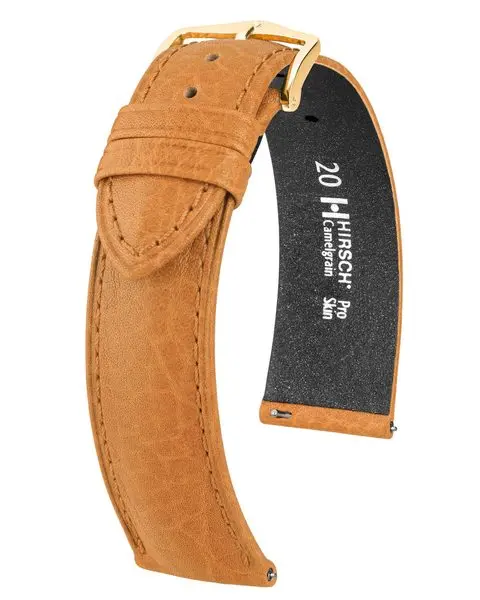 Řemínek Hirsch Camelgrain - medový