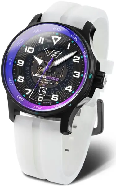 Vostok Europe Expedition South Pole Automatic Line NH35-592C760 - bílý gumový řemínek (luminiscenční)