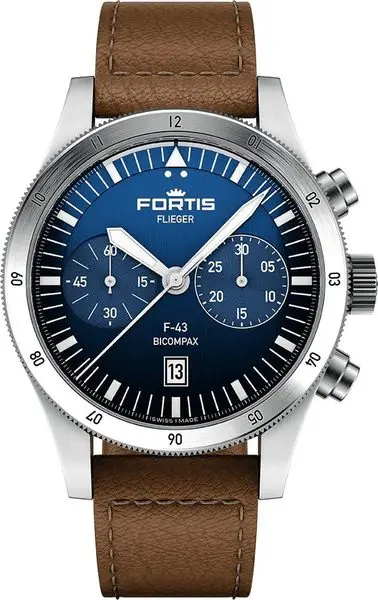 Fortis Flieger F-43 Bicompax Liberty Blue F4240013