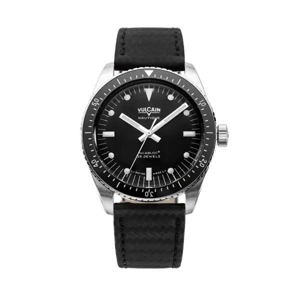 Vulcain Skindiver Nautique Black with White Lum -