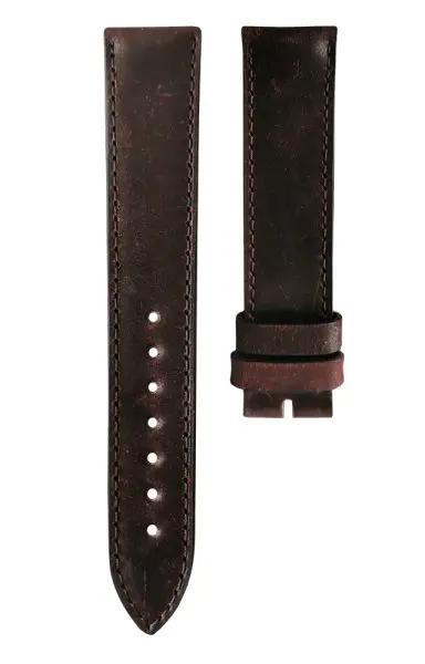 Kožený řemínek Biatec | Bordó Cordovan - 20 mm - Bez spony
