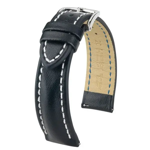 Řemínek Hirsch Heavy Calf - černý -