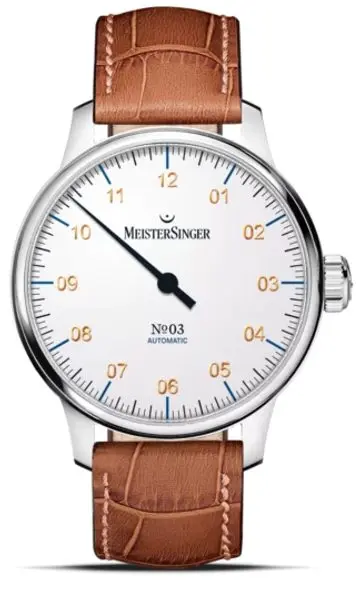 MeisterSinger N°03 AM901G - Světle hnědý kožený řemínek