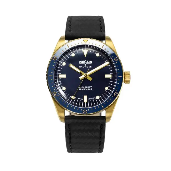 Vulcain Skindiver Nautique Gold / Blue -