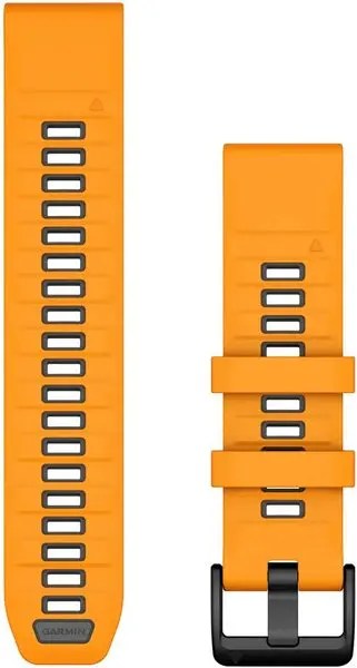 Garmin řemínek QuickFit® 22mm, Spark Orange/Graphite Silicone 010-13392-01