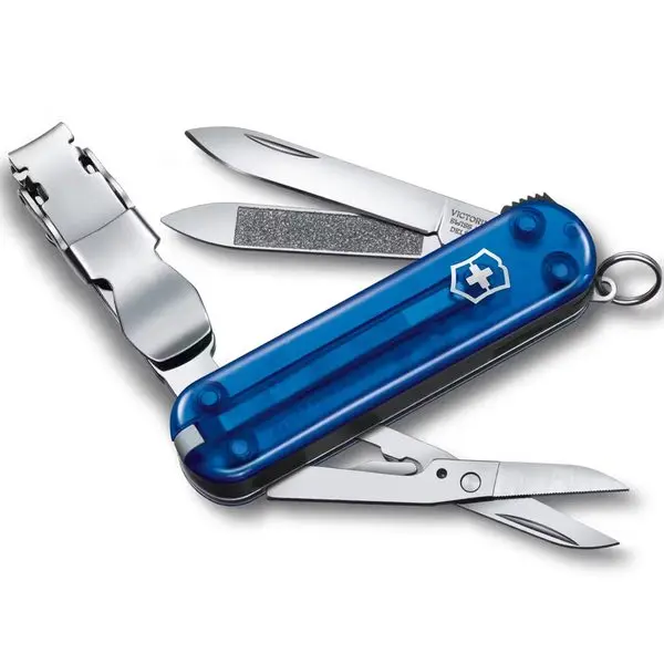 Nůž Victorinox Nail Clip 580 Blue Transparent 0.6463.T2