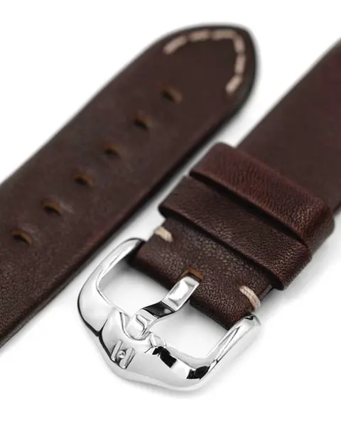 Řemínek Hirsch Ranger pro Apple Watch - hnědý -