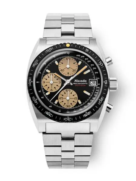 Nivada Grenchen Autochron Mecaquartz - Chronosport Bracelet