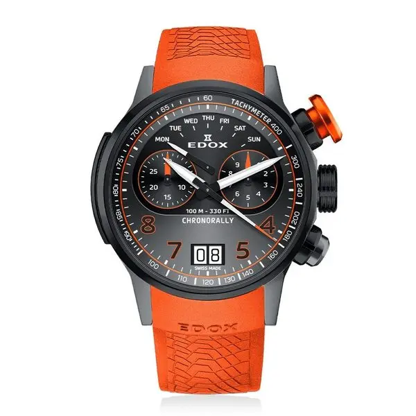 EDOX Chronorally 45 Quartz Chronograph 38003-TINGNOCAO-GNO