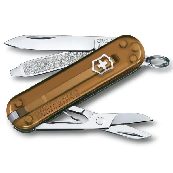 VICTORINOX nůž kapesní CLASSIC SD 58mm transparentní CHOCOLATE FUDGE