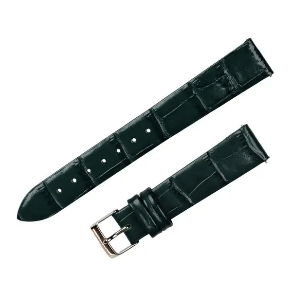 Smaragdově zelený kožený řemínek Aviator pro Douglas Moonflight V.1.33.0.262.4 - lesklá spona