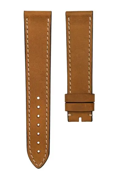 Kožený řemínek Biatec | Hnědý Vintage nubuk - 20 mm - Bez spony
