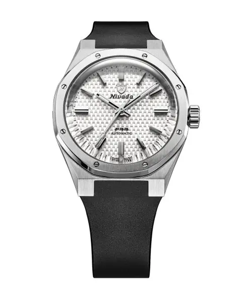 Nivada Grenchen F77 SST White MK2 - 38 mm - Velcro Strap