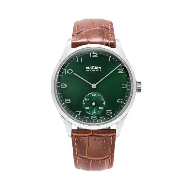 Vulcain Grand Prix - Small Second Green - Brown Alligator