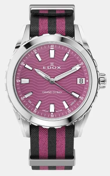 EDOX Grand Ocean Date - Ladies 53103-3NAVN-VION