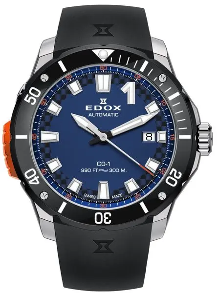 EDOX CO-1 Date Automatic 80137-3NO-CABUN