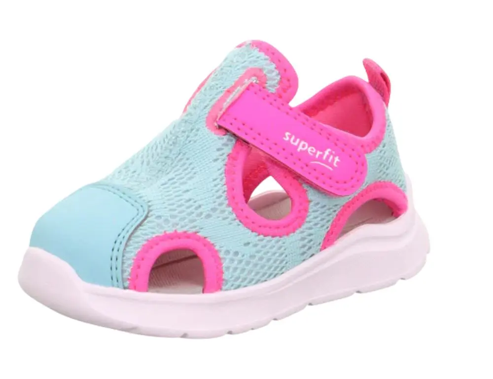 Dívčí sandály WAVE Light green/Pink Superfit 1-000481-7510 zelená -