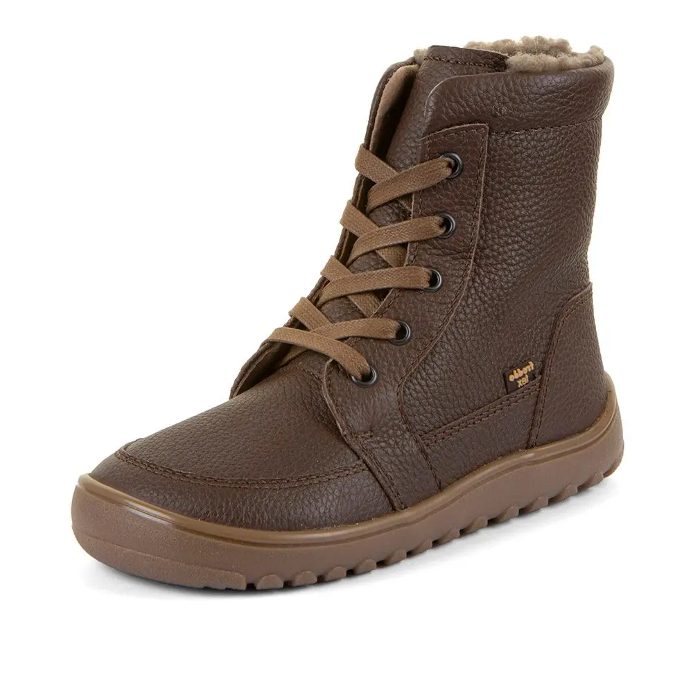 Dětské zimní barefoot boty UP TEX CORE Brown Froddo G3160260-1
