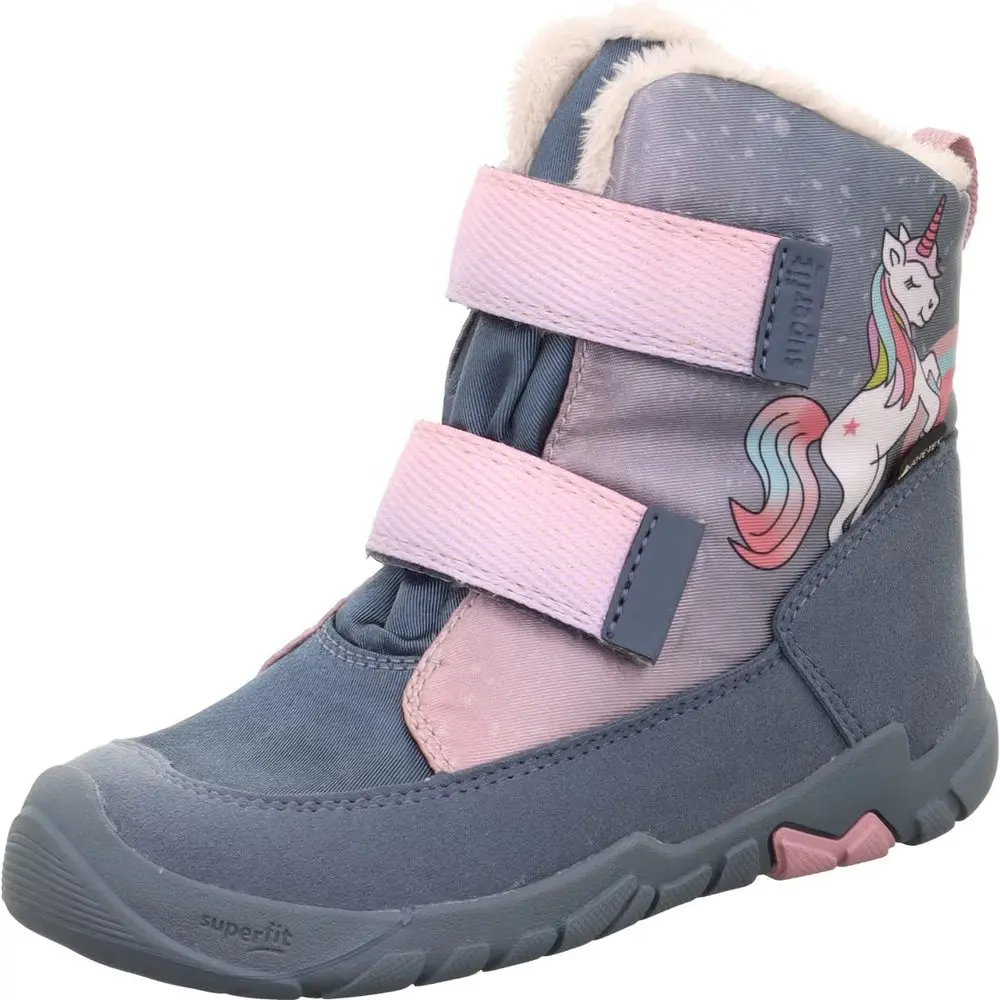 Dívčí zimní barefit boty TRACE Blue/Pink GTX Superfit 1-006041-8040 -