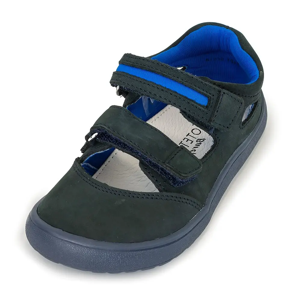 Chlapecké sandály Barefoot PADY DENIM, Protetika, tmavě modrá -