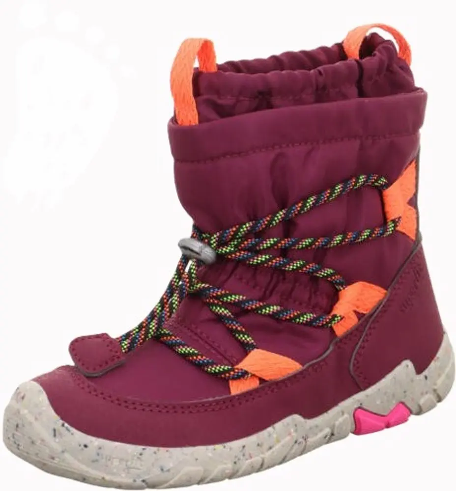 Dívčí zimní boty barefit TRACE Red/Orange Gore-TEX, Superfit,1-006038-5000