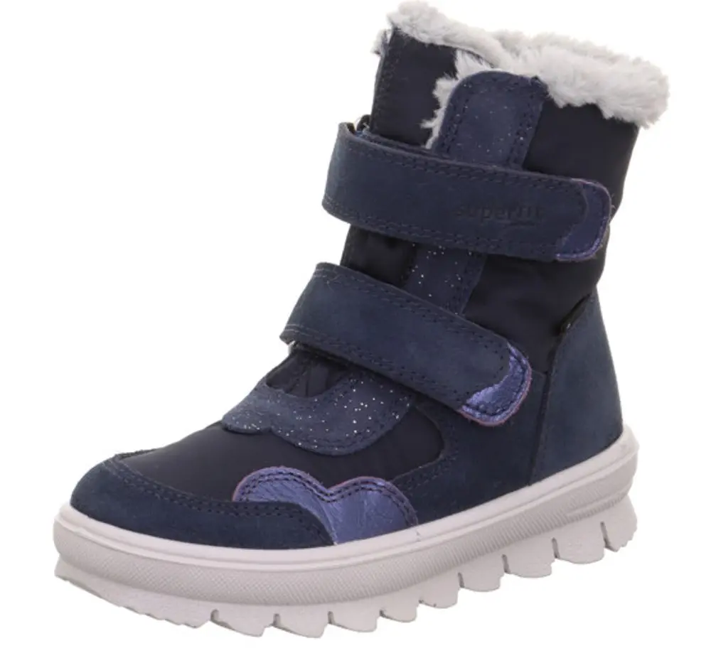Dívčí zimní boty FLAVIA Blue/Silver GTX Superfit 1-000229-8000