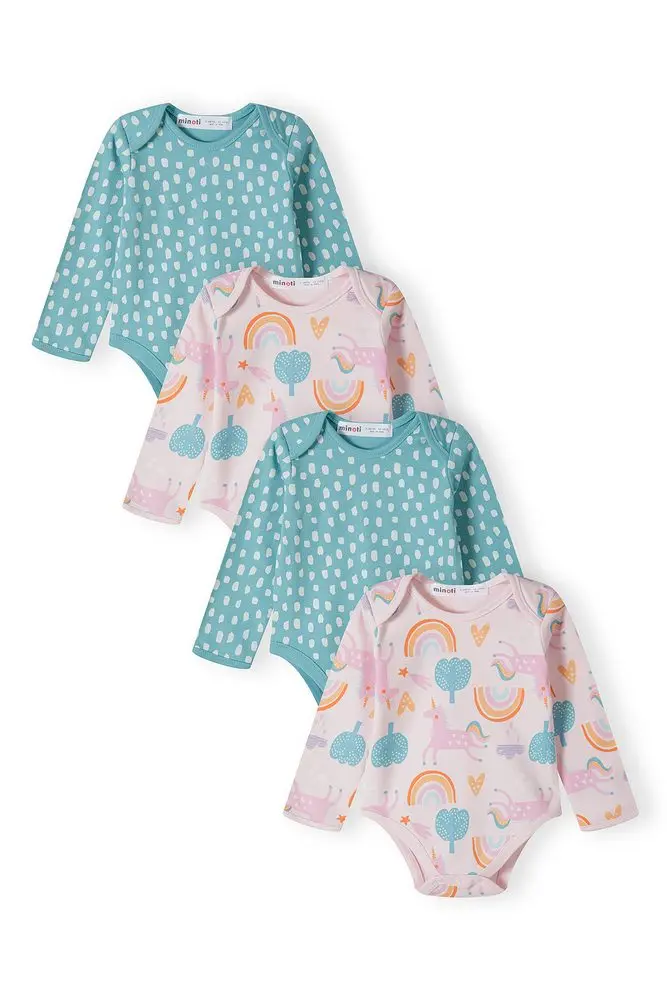 Body kojenecké 4pack, Minoti, 16mbaby 8, holka