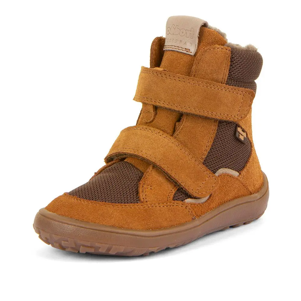 Dětské zimní barefoot boty TEX WINTER Cognac Froddo G3160247-4 - 23