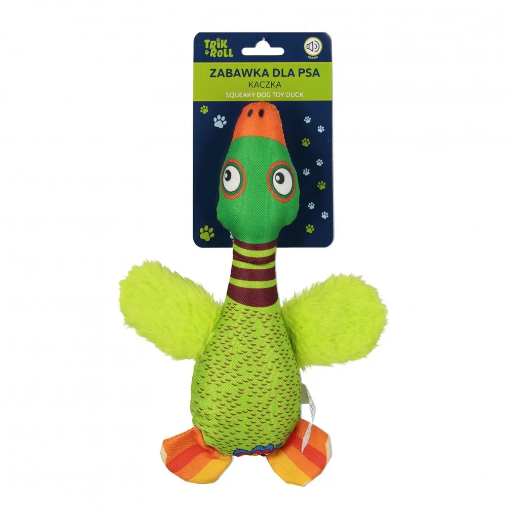 Hračka pro mazlíčky maskot kachna pro psy se zvukem 25 cm, Wiky, W061383