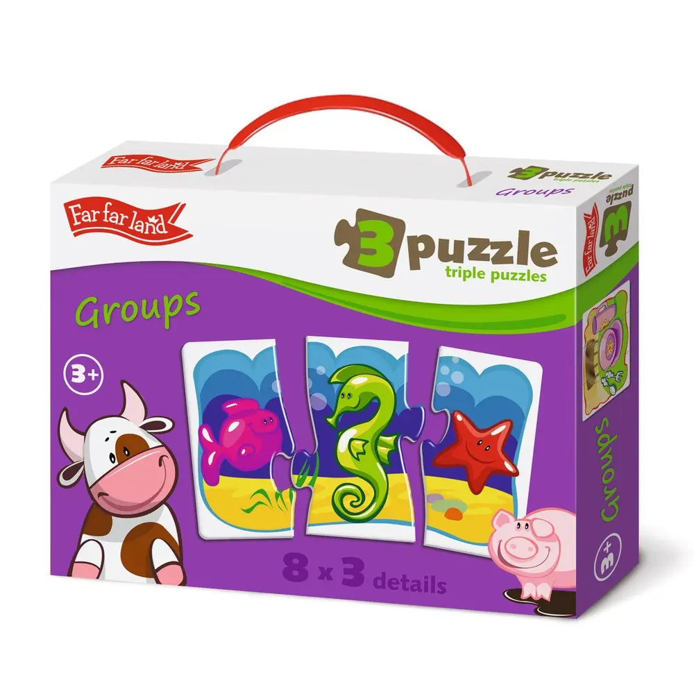 Far Far Land Puzzle trojice skupinky 8 obrázků