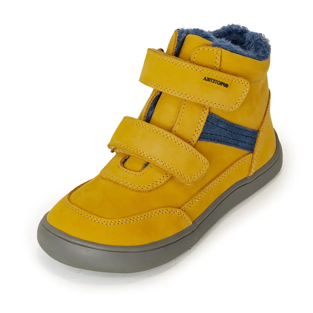 Chlapecké zimní boty Barefoot TARGO BEIGE, Protetika, béžová -