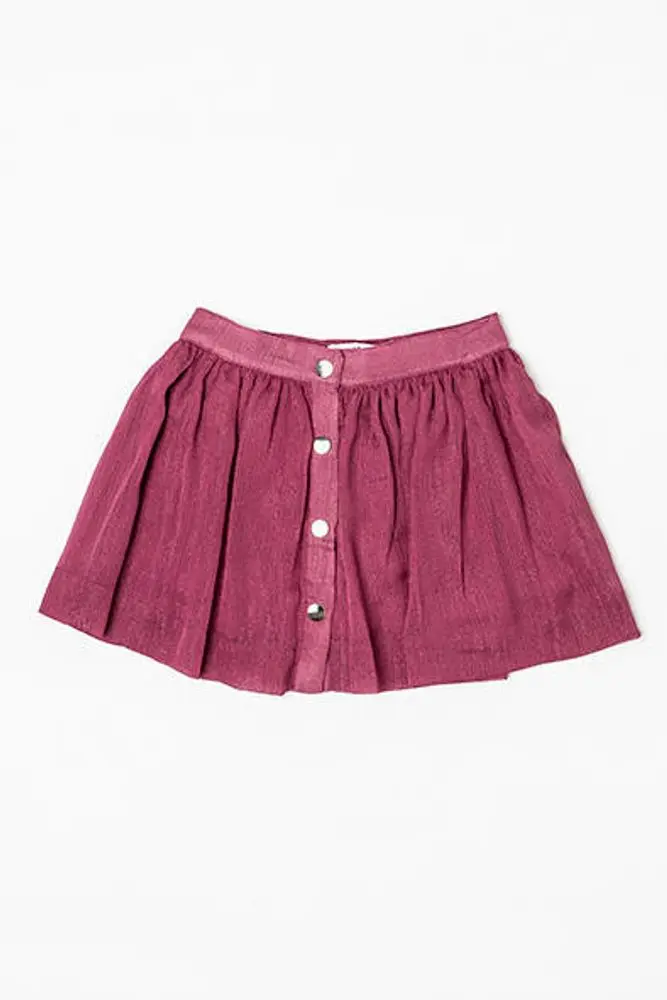 Sukně dívčí skládaná, Minoti, ROSEWOOD 4, červená