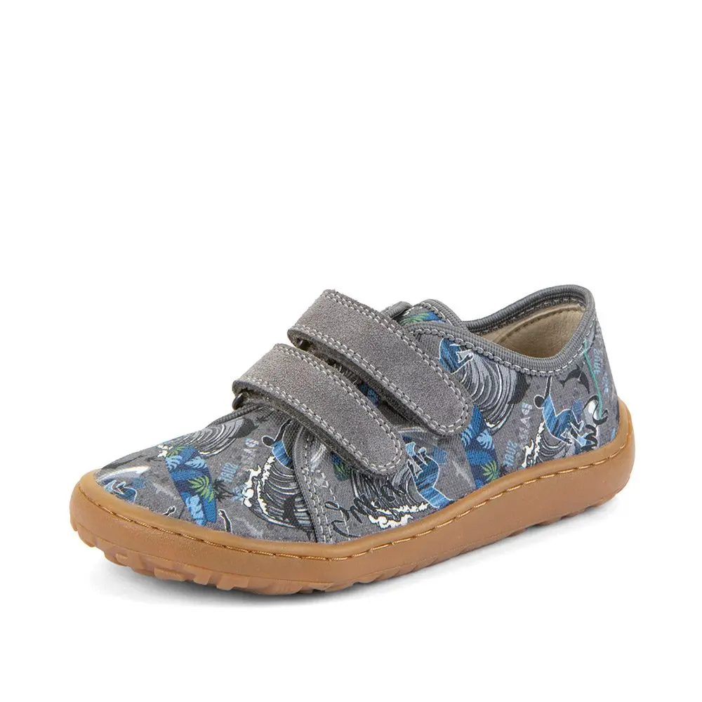 Dětské plátěné barefoot tenisky CANVAS GRAY+ Froddo G1700440-8 - 25
