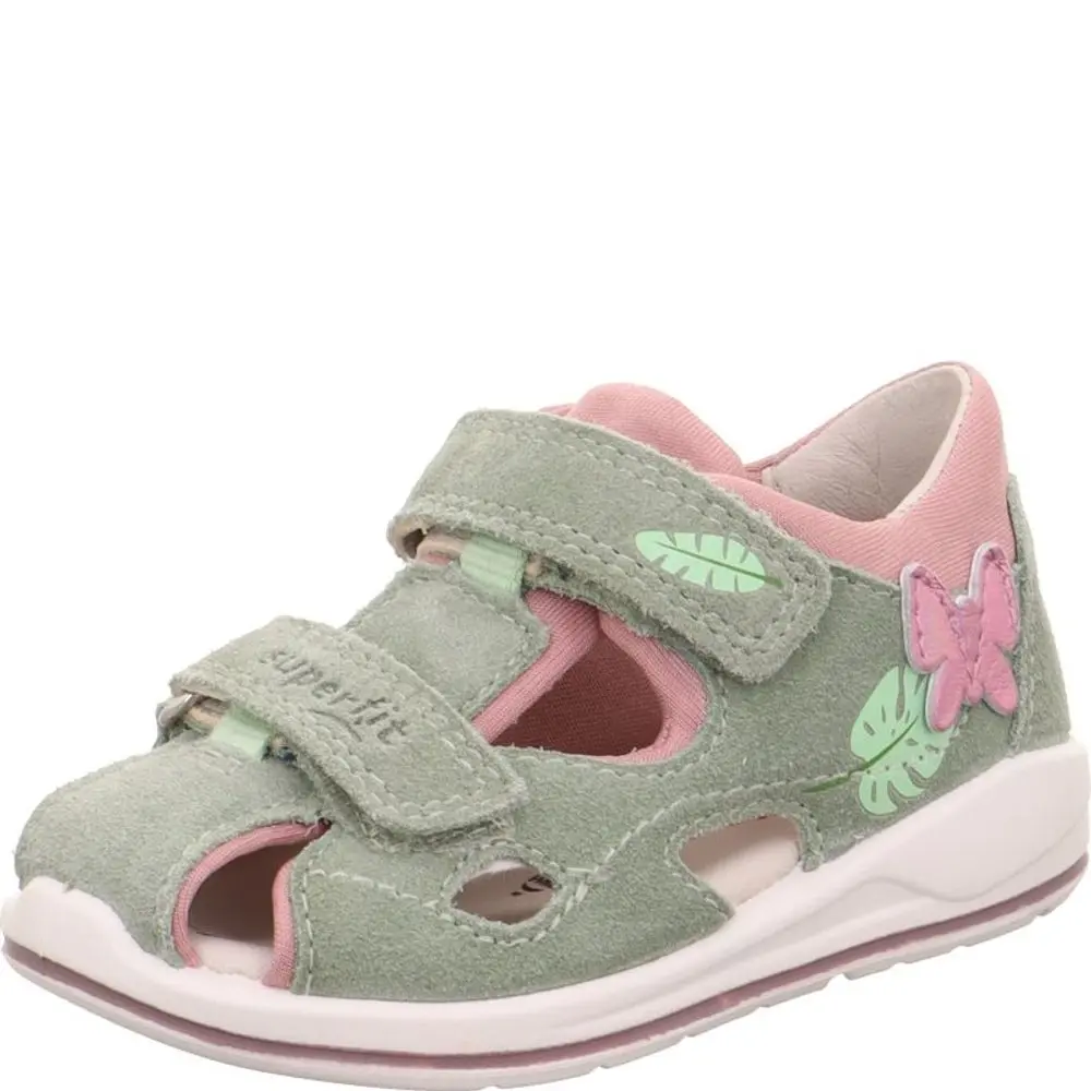 Dívčí sandály BOOMERANG Light Green/PinkPurple Superfit 1-000869-7500 světle zelená