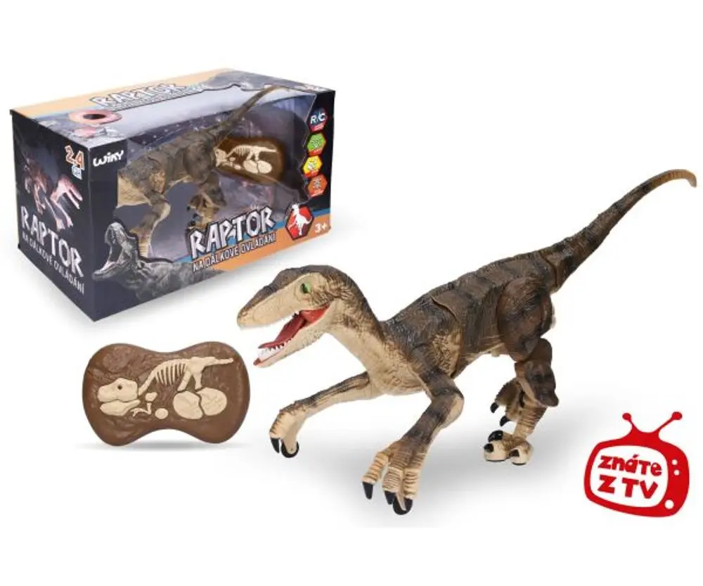 Raptor RC na dálkové ovládání hnědý 45 cm