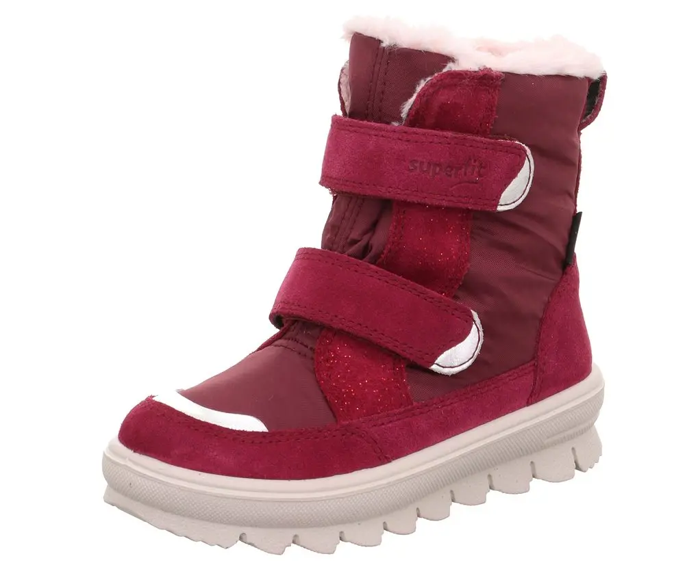 Dívčí zimní boty FLAVIA Red/Silver Gore-Tex, Superfit , 1-000216-5000, červená
