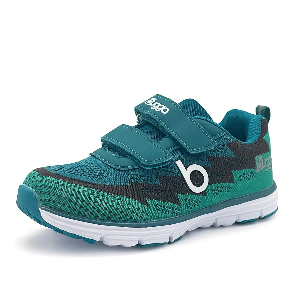 Chlapecké lehké sportovní tenisky BUGGA HONE Blue/Brown/Green -