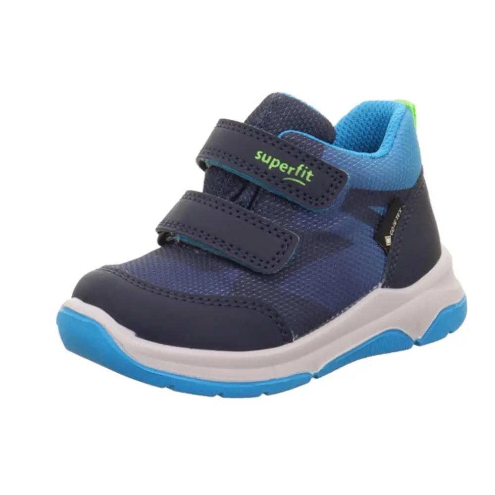 Chlapecká celoroční obuv COOPER Blue/Light Green Gore-Tex, Superfit,1-006407-8000 -