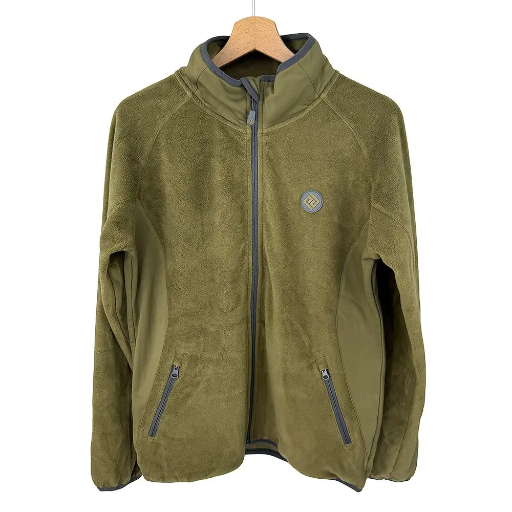 Outdoorová fleezová mikina na zip Pidilidi PD1171-14 Khaki -