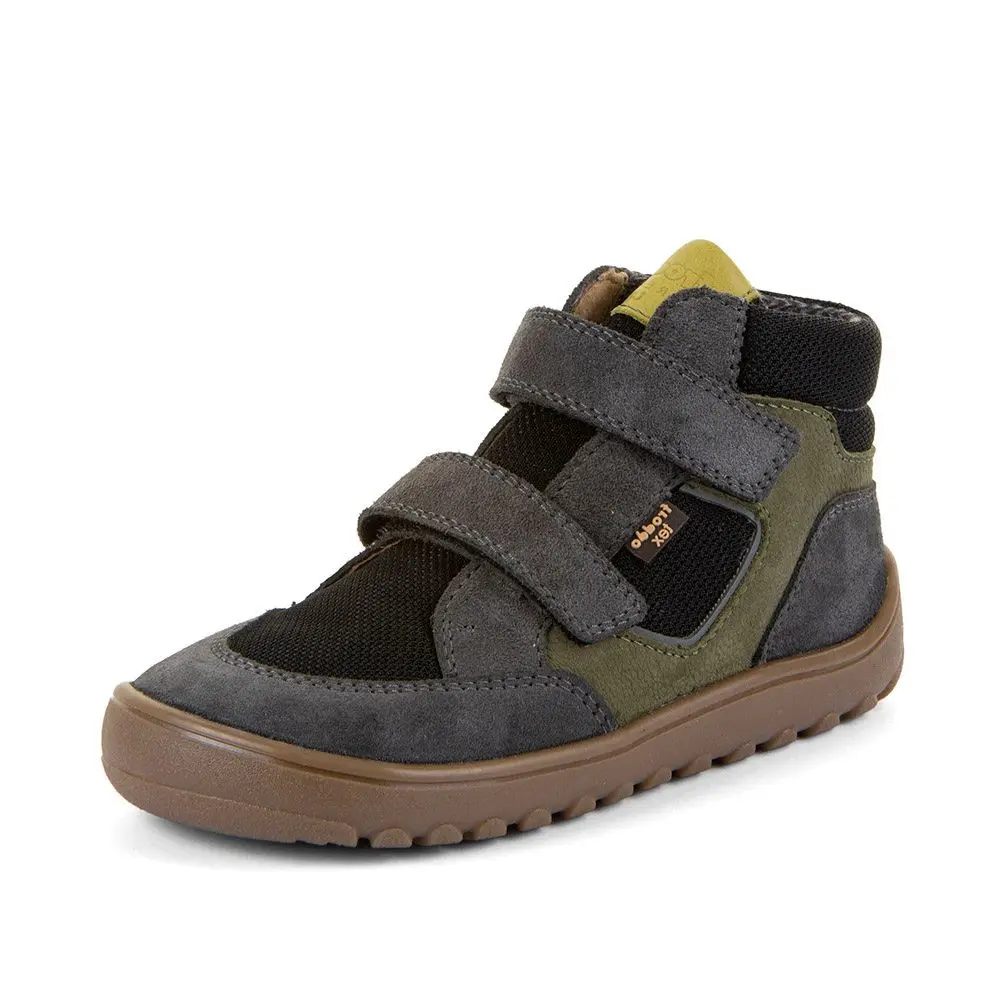 Dětské celoroční kotníkové barefoot boty UP HILL TEX GREY/BLACK Froddo G3110281-3 -
