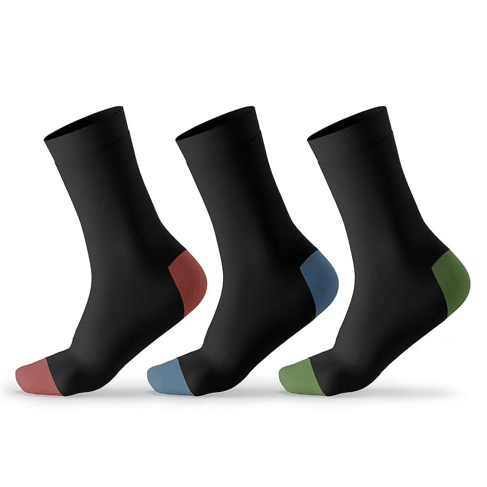 Pánské vysoké ponožky bambusové - 3pack Pidilidi PD0153-02 černá