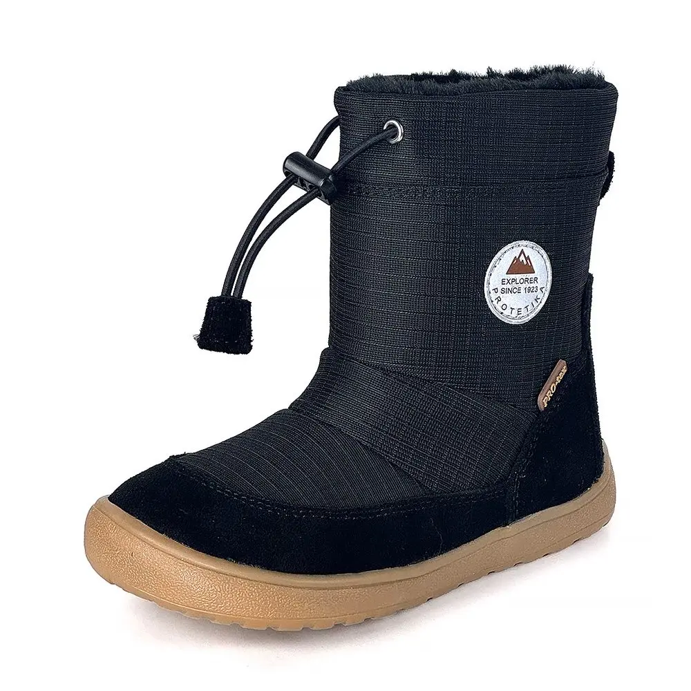 Dívčí zimní barefoot boty PRO-tex Protetika - HEIKO BLACK -