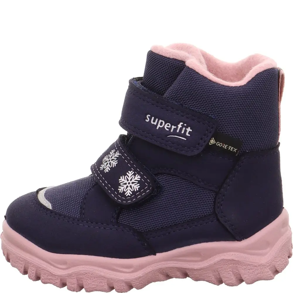 Dívčí zimní boty HUSKY1 Blau/Pink Gore-Tex, Superfit,1-006045-8030