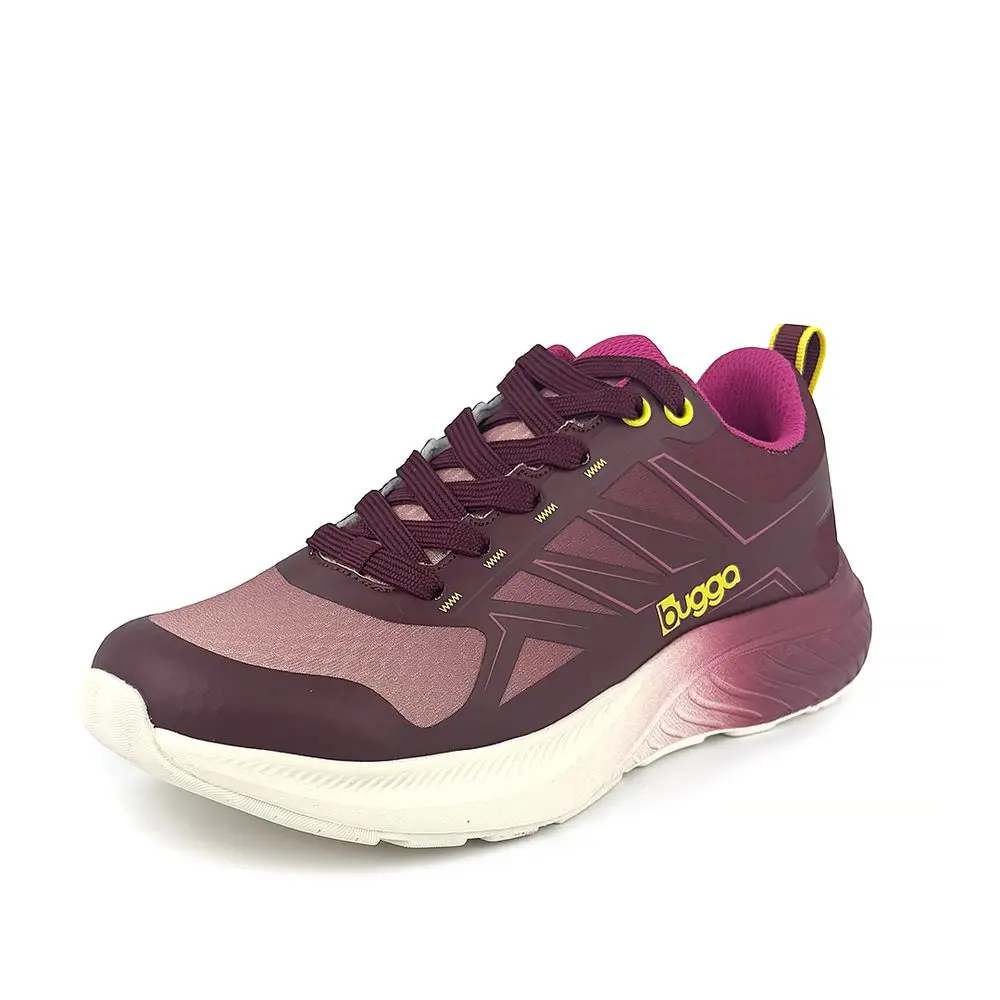 Dívčí outdoorové boty na tkaničky Bugga SOLIS Pink B00205-03