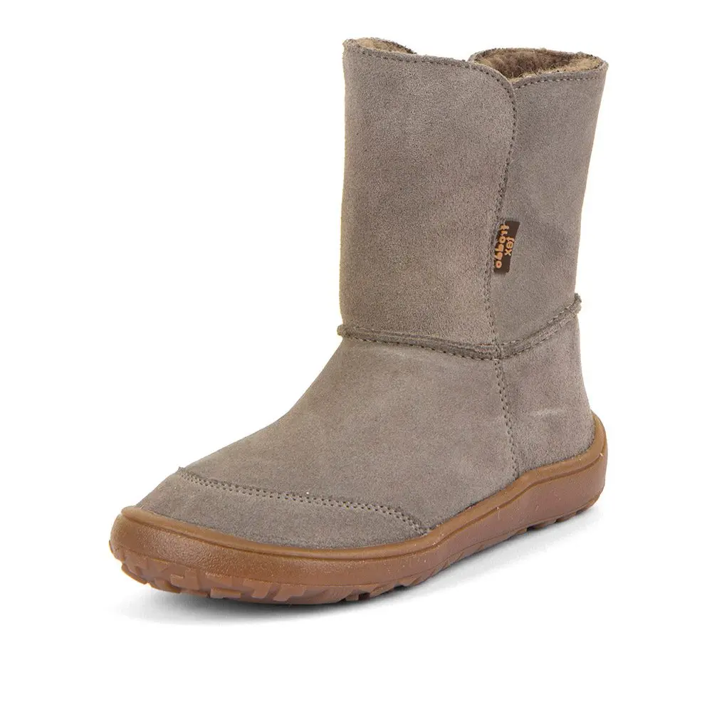 Dětské zimní barefoot boty TEX SUEDE Gray G3160250-3