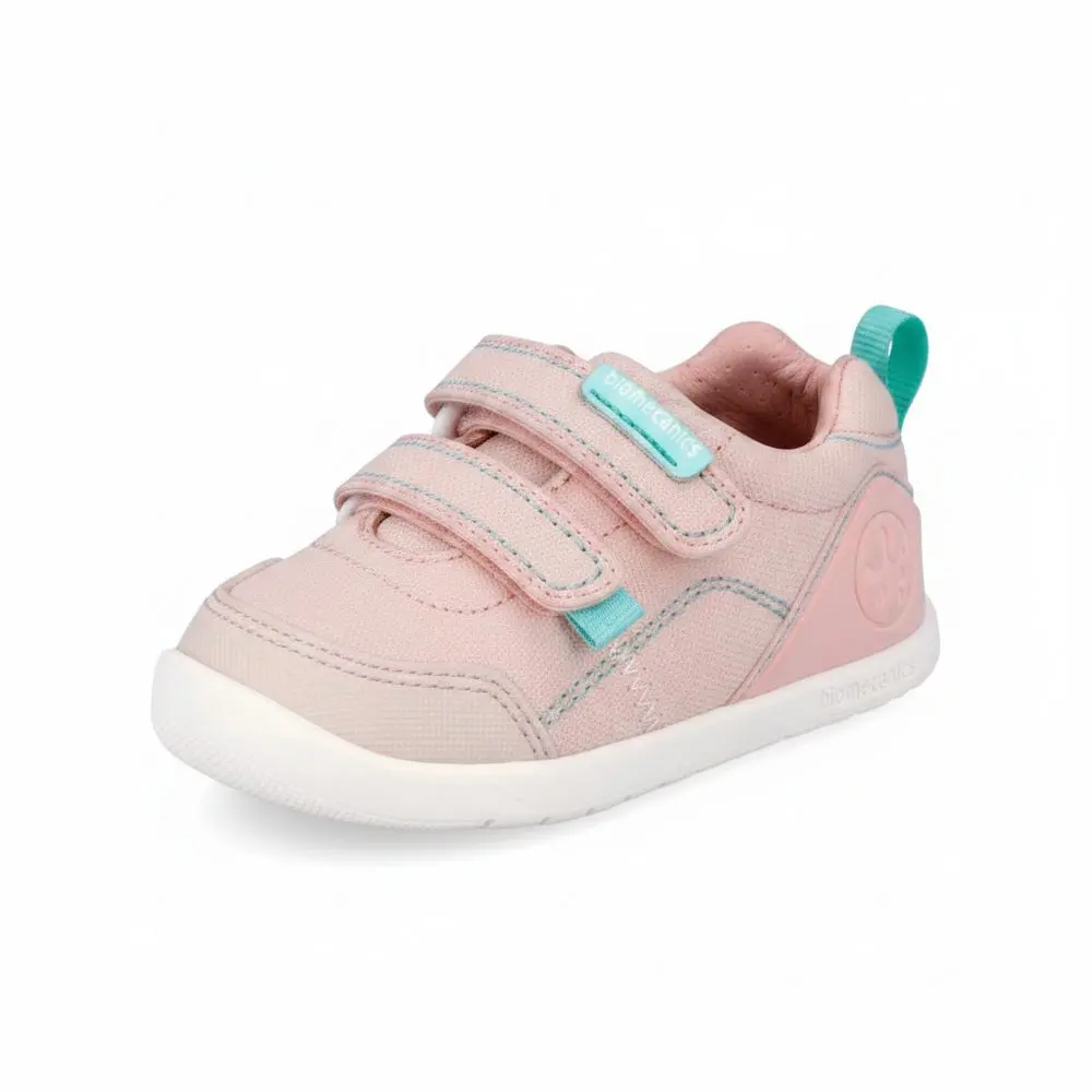 Dívčí barefoot plátěné tenisky LONA BASICA ROSA Biomecanisc 262190-E032